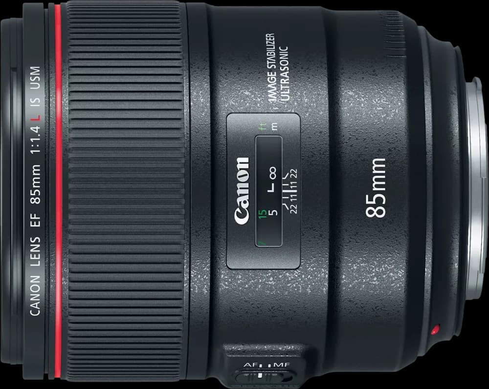 Canon EF 85mm f/1.4L IS USM - Orthographic