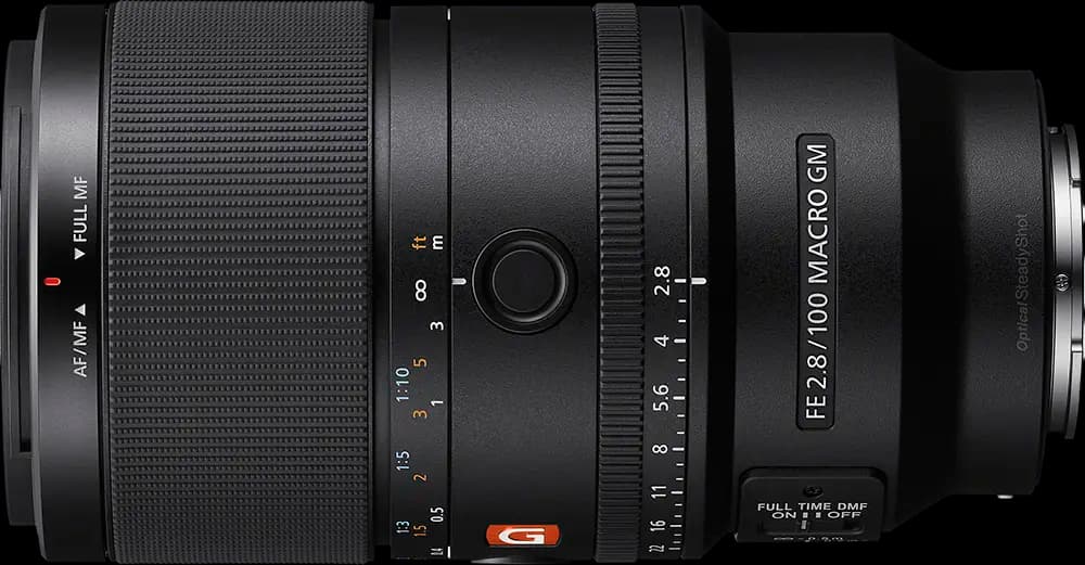 Sony FE 100mm f/2.8 Macro GM Lens - Orthographic