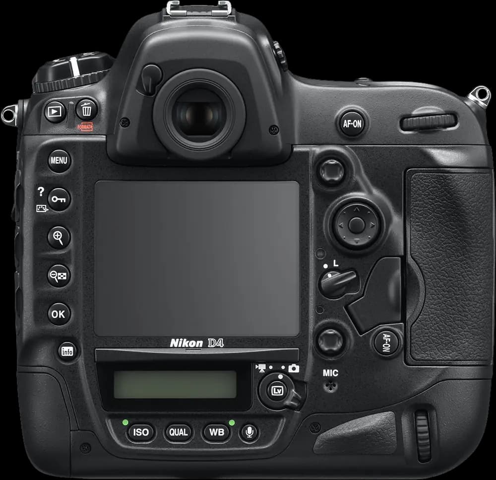Nikon D4 - Rear View